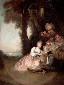 Champetrekonsert, 1715 av Jean Antoine Watteau