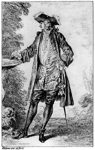 Figur, c1700-1720, 1924 av Jean Antoine Watteau