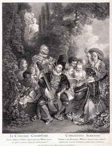 Countrykonserten, 1735 av Jean Antoine Watteau