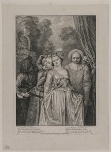 Kläderna är italienska, 1715-1716. av Jean Antoine Watteau
