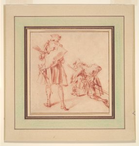 Två rekryter av Jean-Antoine Watteau