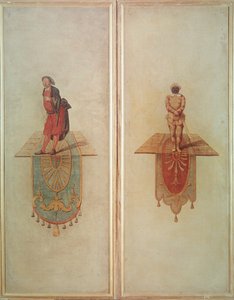 Pantalon (links) und Harlekin (rechts) von Jean Antoine Watteau