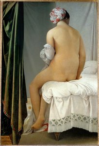 Badande kvinna... av Jean Auguste Dominique Ingres