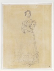 Francoise Leblanc, hustru till Jacques-Louis, sekreterare till Elisa ... av Jean Auguste Dominique Ingres