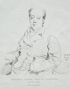 Frederic 5th Earl of Guilford, 1815. av Jean Auguste Dominique Ingres