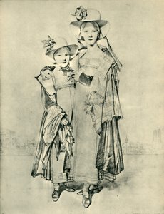 Harriet och Caroline Montagu, Rom, 1815, 1943. av Jean Auguste Dominique Ingres