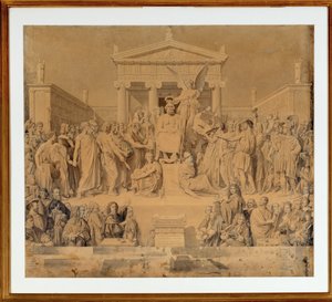 Homeros deifie - Homeros deifikation ... av Jean Auguste Dominique Ingres