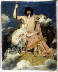 Jupiter och Thetis av Jean Auguste Dominique Ingres
