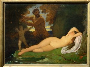 Jupiter och Antiope av Jean Auguste Dominique Ingres