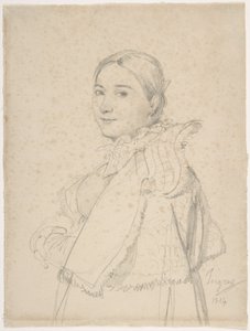 Madame Jean-Auguste-Dominique Ingres, född Madeleine Chapelle av Jean Auguste Dominique Ingres