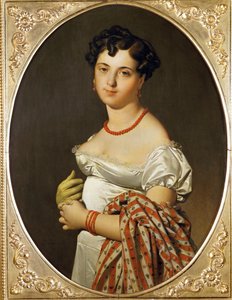 Mme Panckoucke, Cecile Bouchet. Målad i Rom ... av Jean Auguste Dominique Ingres