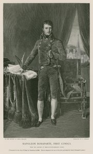 Napoleon Bonaparte, förste konsul av Jean Auguste Dominique Ingres
