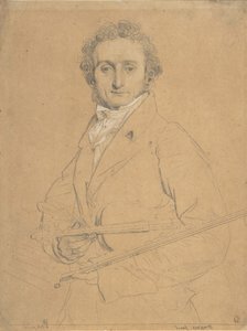 Niccolò Paganini 1784-1840, ca. 1830 av Jean Auguste Dominique Ingres
