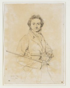 Niccolo Paganini, violinerSt. 1819 ... av Jean Auguste Dominique Ingres