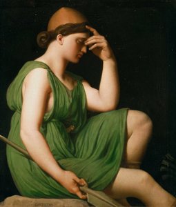 Odysseus. Studie för Homeros triumf, ca. 1850. av Jean Auguste Dominique Ingres