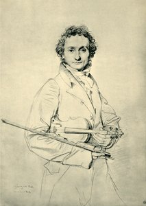 Paganini, Rom, 1819, 1943. av Jean Auguste Dominique Ingres
