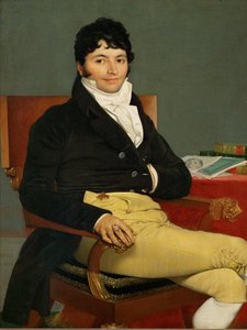 Philibert Riviere, framställningschef vid kungens råd ... av Jean Auguste Dominique Ingres