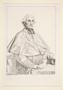 Porträtt av Gabriel Courtois de Pressigny av Jean Auguste Dominique Ingres
