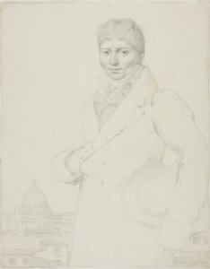 Porträtt av Jean-Louis Robin av Jean Auguste Dominique Ingres