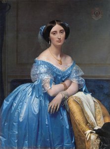 Porträtt av prinsessan Albert de Broglie av Jean Auguste Dominique Ingres