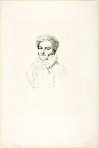 Porträtt av en man av Jean Auguste Dominique Ingres