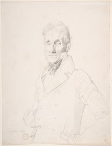 Porträtt av en man av Jean Auguste Dominique Ingres