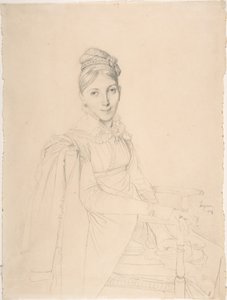 Porträtt av en sittande dam av Jean Auguste Dominique Ingres