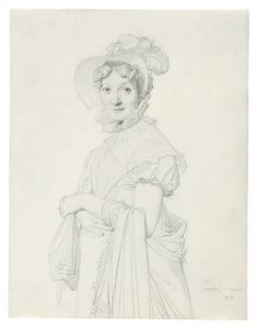 Porträtt av en ung kvinna av Jean Auguste Dominique Ingres