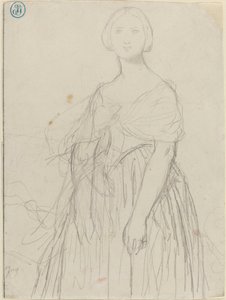 Skiss till Madame Moitessier av Jean Auguste Dominique Ingres