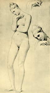 Studier för figuren Stratonice, c1834-1840, 1943. av Jean Auguste Dominique Ingres