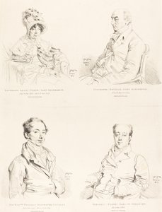Sylvester (Douglas) Lord Glenbervie; Katherine Anne (Norra) Glenbervie; Frederic (norra) jarl av Guilford; Frederic Sylvester Douglas av Jean Auguste Dominique Ingres