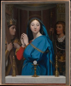 Jungfrun som tillber hostian av Jean Auguste Dominique Ingres