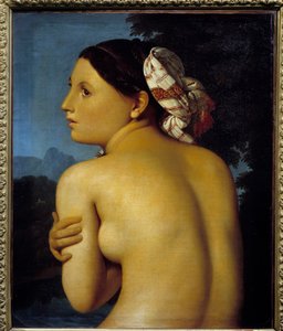 Badaren. Målning av Jean Auguste Dominique Ingres (1780-1867) av Jean Auguste Dominique Ingres