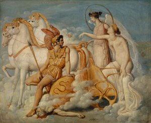 Venus, skadad av Diomedes, återvänder till Olympen, c.1803 av Jean Auguste Dominique Ingres