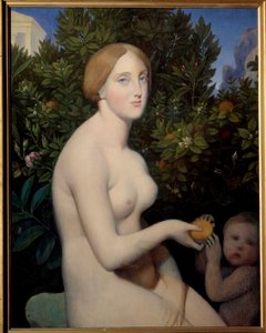 Venus a Paphos, porträtt av Madame Balay (1833 - 1901). Målning av Jean Auguste Dominique Ingres (1780-1867), målning färdig av Alexandre Desgoffe (1805-1882) av Jean Auguste Dominique Ingres