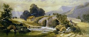 Den lilla bron (akvarell)