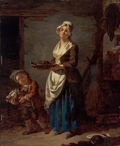 En köksbiträde & en köksbiträde av Jean Baptiste (1728 1806) Charpentier