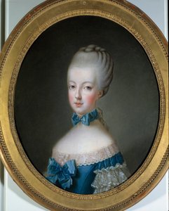 Porträtt av Marie Antoinette (1755 - 1793) drottning av Frankrike. Målning av Jean Baptiste Charpentier (1728-1806)