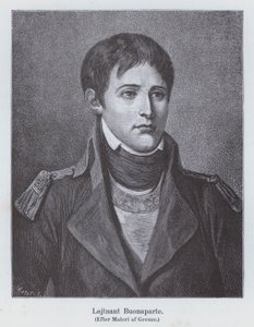 Napoleon Bonaparte som ung löjtnant för artilleri, c1785 (litho)