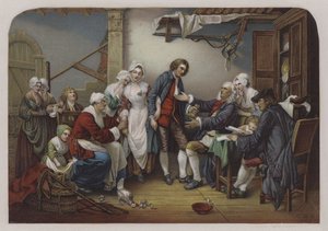 The Village Bride (färg litho)