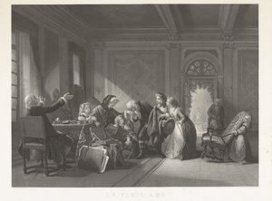 The Old Friend (titel på objekt) av Jean Baptiste Alfred Cornilliet