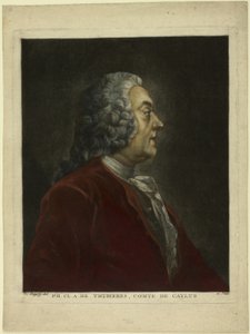 Porträtt av Philippe Claude André de Thubières, greve de Caylus