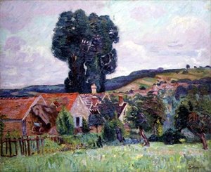 The Hamlet, ca 1890 (olja på duk) av Jean Baptiste Armand Guillaumin