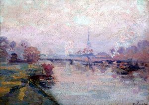 Seinen i Paris (olja på duk) av Jean Baptiste Armand Guillaumin