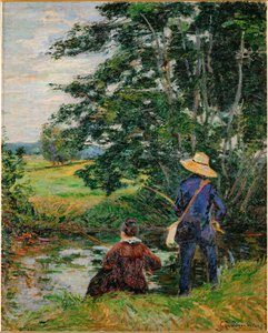 Sportfiskarna (målning på duk) av Jean Baptiste Armand Guillaumin