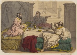 Esther av Jean Baptiste Auguste Leloir
