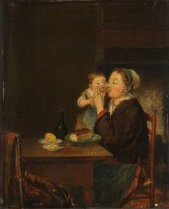 En mor och hennes barn, 1794 av Jean Baptiste Bernard Coclers