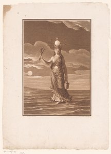Isis, gudinnan av tusen namn, eller naturen personifierad La Déesse Myrionime, Isis, ou la Nature Personifiée av Jean Baptiste Blaise Simonet