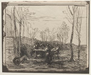 Frukost i en glänta av Jean-Baptiste-Camille Corot