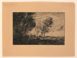 In the Dunes: Souvenir of the Woods at the Hauge av Jean Baptiste Camille Corot
